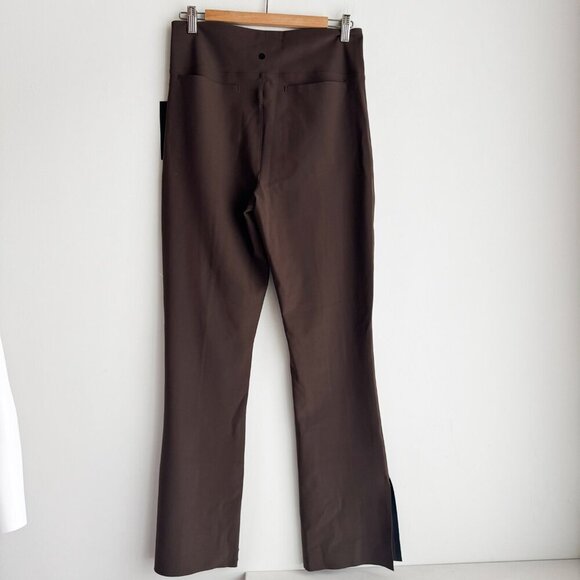 Epoque Evolution Jet Set flare Side Slit Pants Brown 10 - Picture 7 of 13
